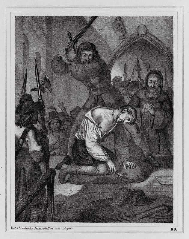 Hinrichtung des Grafen von Reinstein-Tattenbach von Peter Johann Nepomuk Geiger