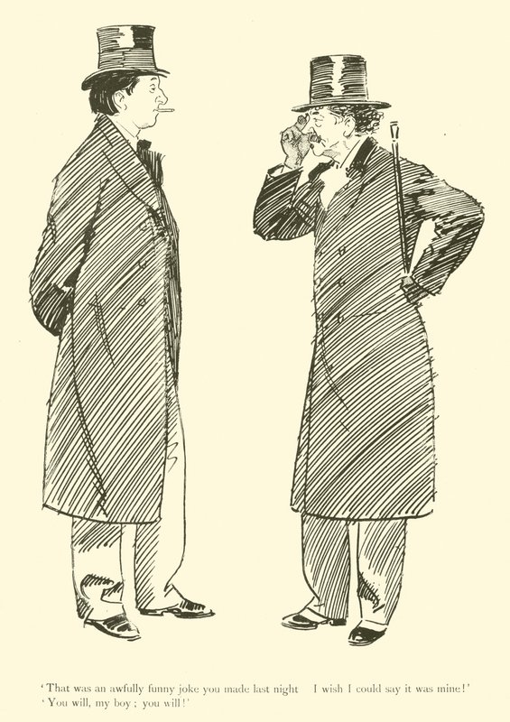 Karikatur von Phil May, aus den 1890er Jahren von Phil May