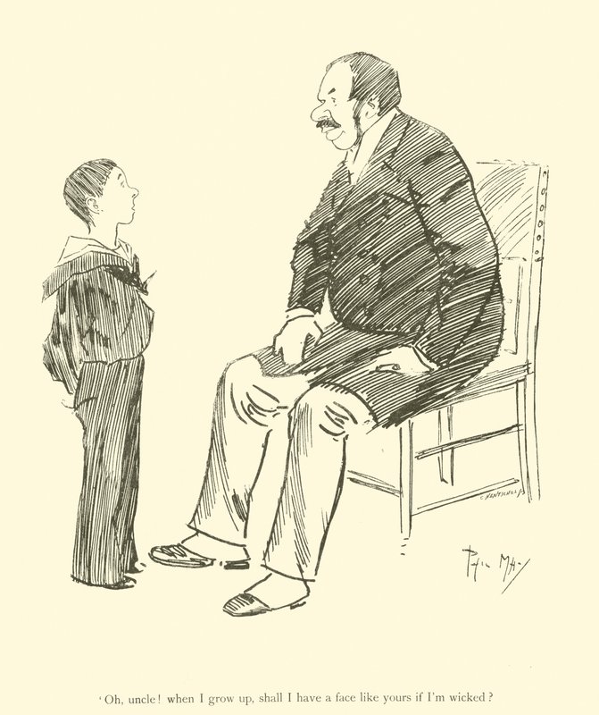 Karikatur von Phil May, aus den 1890er Jahren von Phil May