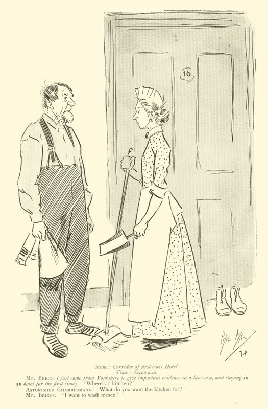 Karikatur von Phil May, aus den 1890er Jahren von Phil May