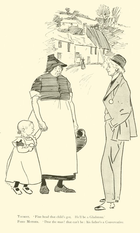 Karikatur von Phil May, aus den 1890er Jahren von Phil May
