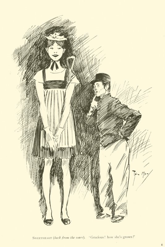 Karikatur von Phil May aus den 1890er Jahren von Phil May