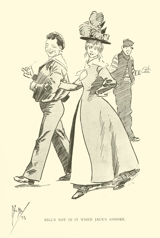 Karikatur von Phil May, aus den 1890er Jahren von Phil May