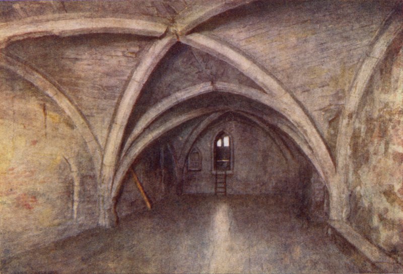 Krypta des Herrenhauses von Sir John de Pulteney, Laurence Poultney Hill, 1894 von Philip Norman