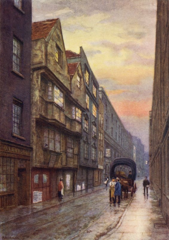 Wych Street, Strand, Blick nach Nordwesten, 1901 von Philip Norman