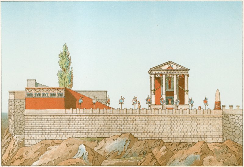 Tempel von Cora, restauriert von Labrouste von Philippe Benoist