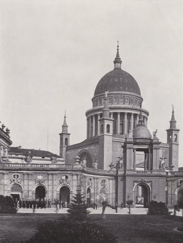 Potsdam, Stadtschloss, Fortunaportal und St. Nikolaikirche von Photographer German