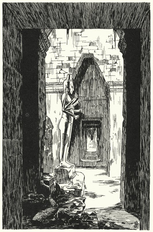 Riesiger Vishnu in einem Seiteneingang, Angkor Wat von Pierre Jeannerat de Beerski