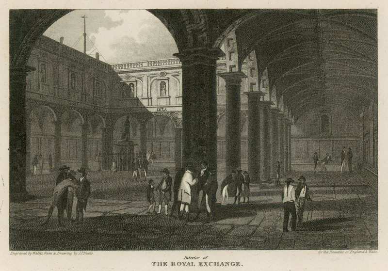 Innenraum der Royal Exchange, London von Pieter Jansz. Quast