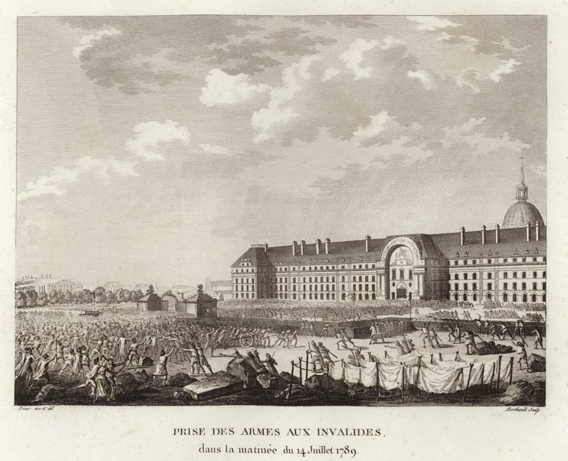 Waffenaufnahme bei Les Invalides in Paris von Prieur
