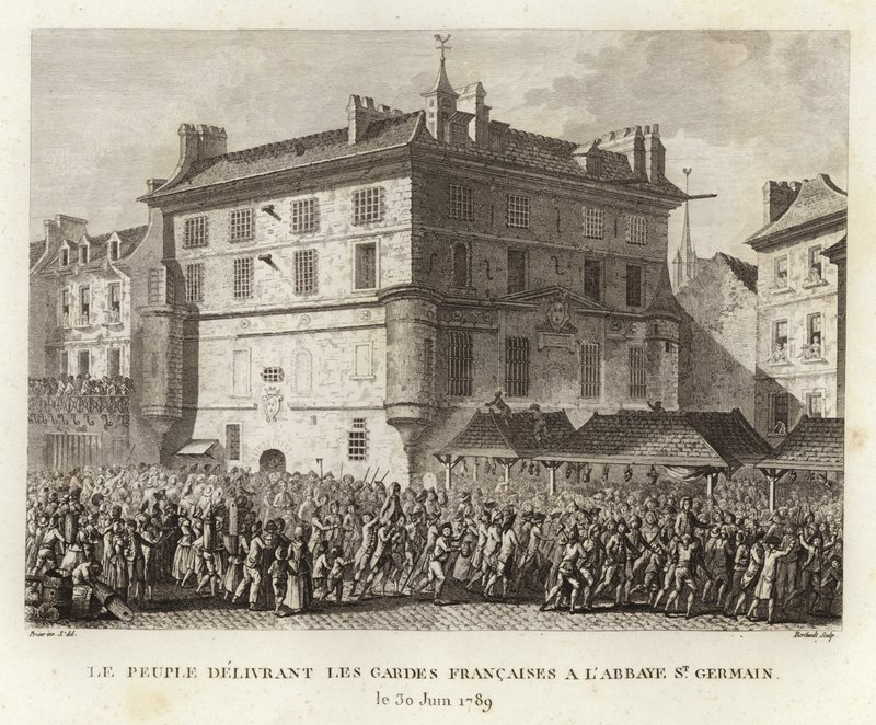 Das Volk liefert die französischen Wachen in der Abtei von St. Germain ab von Prieur
