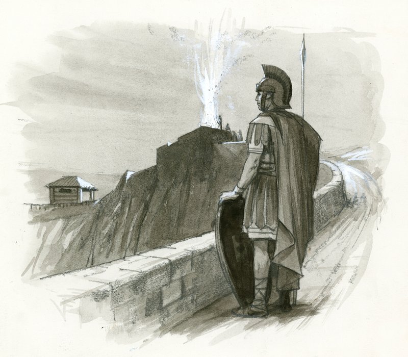 Ein römisches Signalfeuer von Ralph Bruce