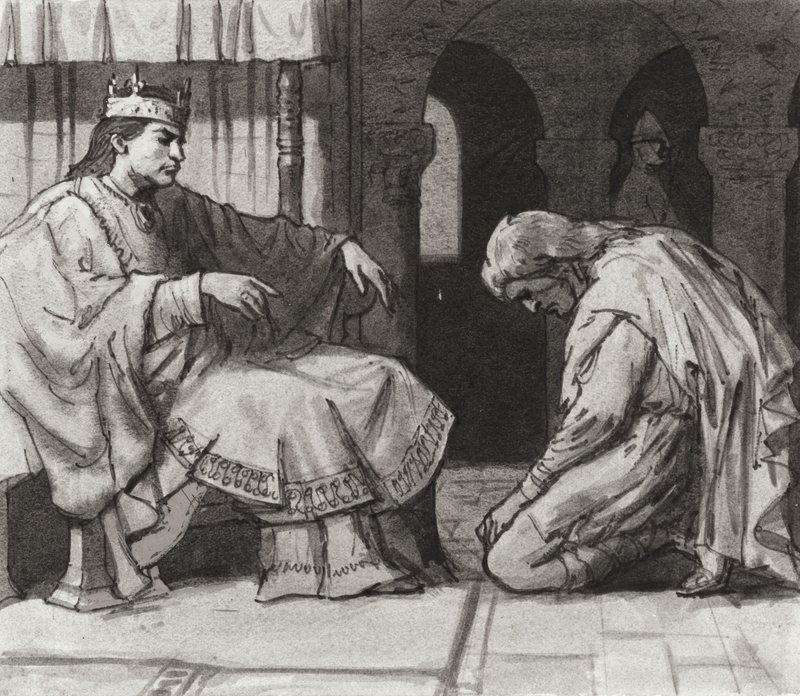 Walteof, Earl of Northumbria vor König Wilhelm I. von Ralph Bruce