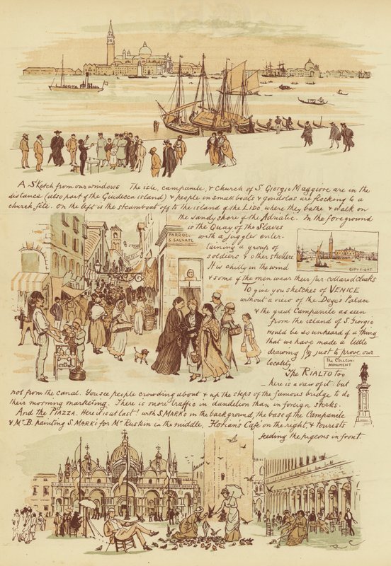 An unsere Freunde, die noch nie in Venedig waren (Chromolithographie) von Randolph Caldecott