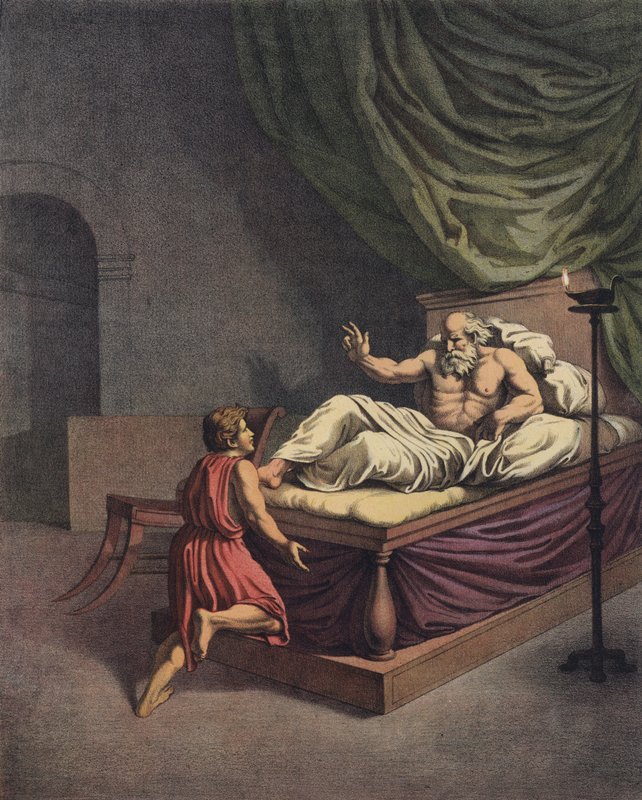 Samuel geht zu Eli, nachdem er eine Stimme gehört hat, die seinen Namen ruft von after Raphael