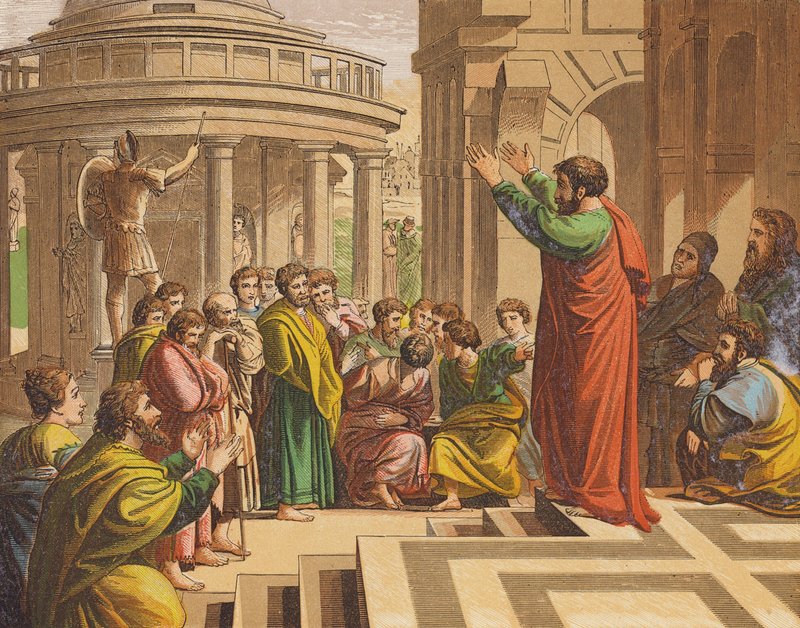 St. Paulus predigt in Athen von Raphael (1483 1520) (after)
