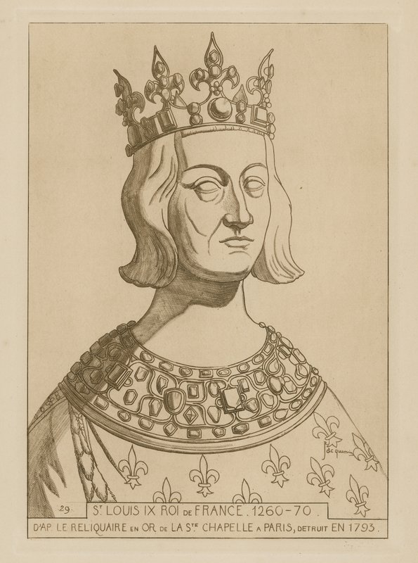 St. Ludwig IX., König von Frankreich, 1260-1270 von Raphael Jacquemin