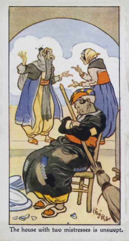 Das Haus mit zwei Herrinnen ist ungekehrt von René Bull