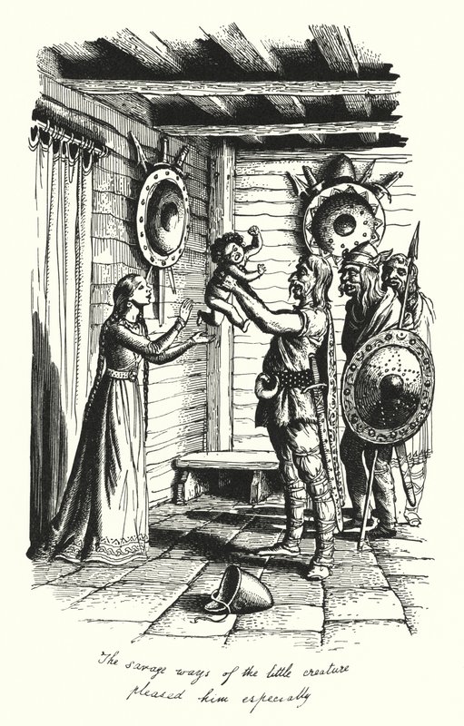 Hans Christian Andersen: Die Tochter des Marschkönigs (Lithografie) von Rex (after) Whistler