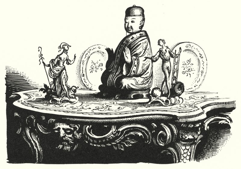 Hans Christian Andersen: Die Schäferin und der Schornsteinfeger (Lithografie) von Rex (after) Whistler