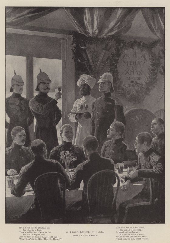 Ein Truppendinner in Indien von Richard Caton Woodville junior