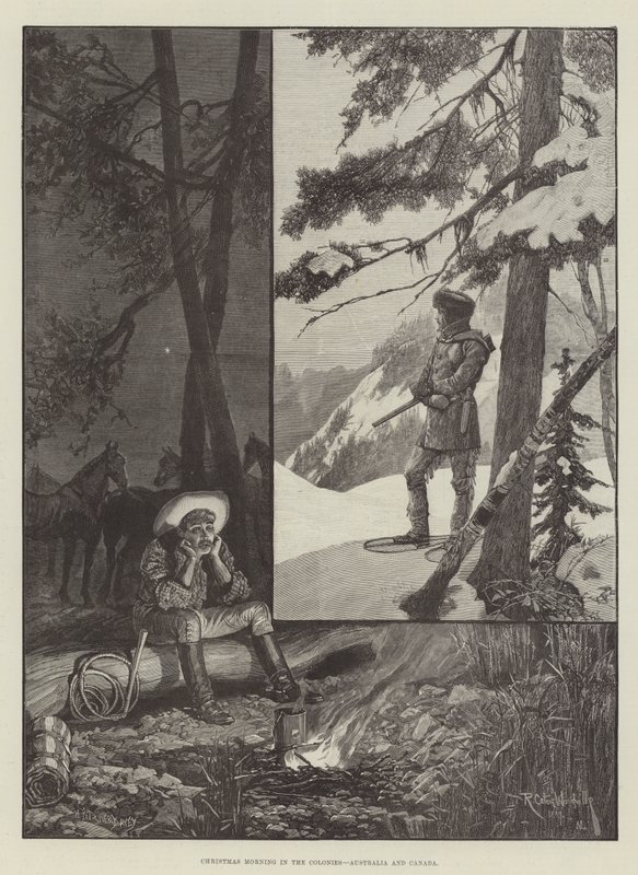 Weihnachtsmorgen in den Kolonien, Australien und Kanada von Richard Caton Woodville junior