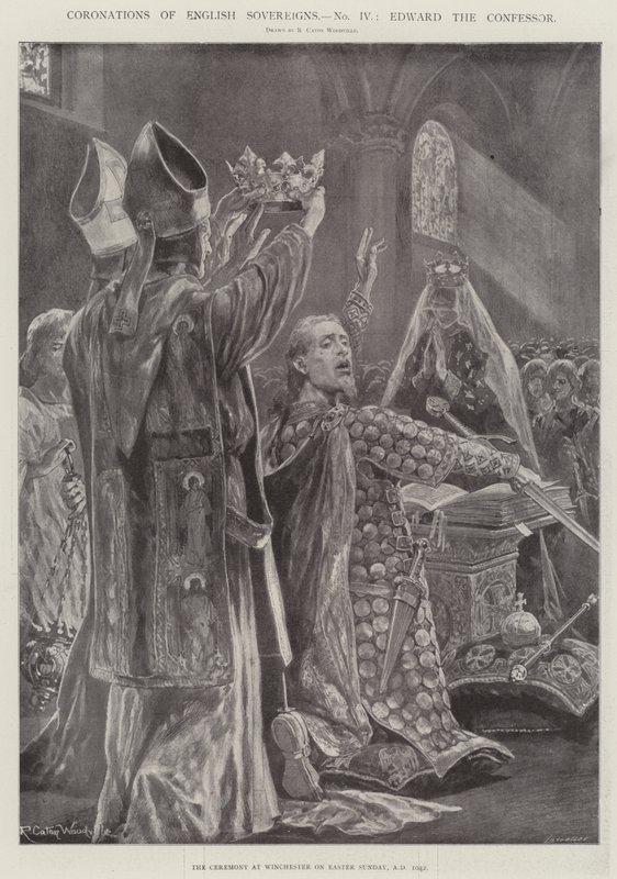 Krönungen englischer Souveräne, Eduard der Bekenner von Richard Caton Woodville junior