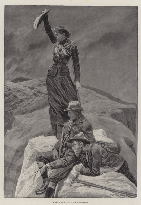 Auf dem Gipfel von Richard Caton Woodville junior