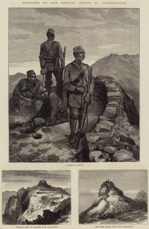Skizzen unseres Spezialkünstlers in Afghanistan von Richard Caton Woodville junior