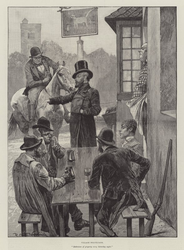 Dorfpolitiker von Richard Caton Woodville junior