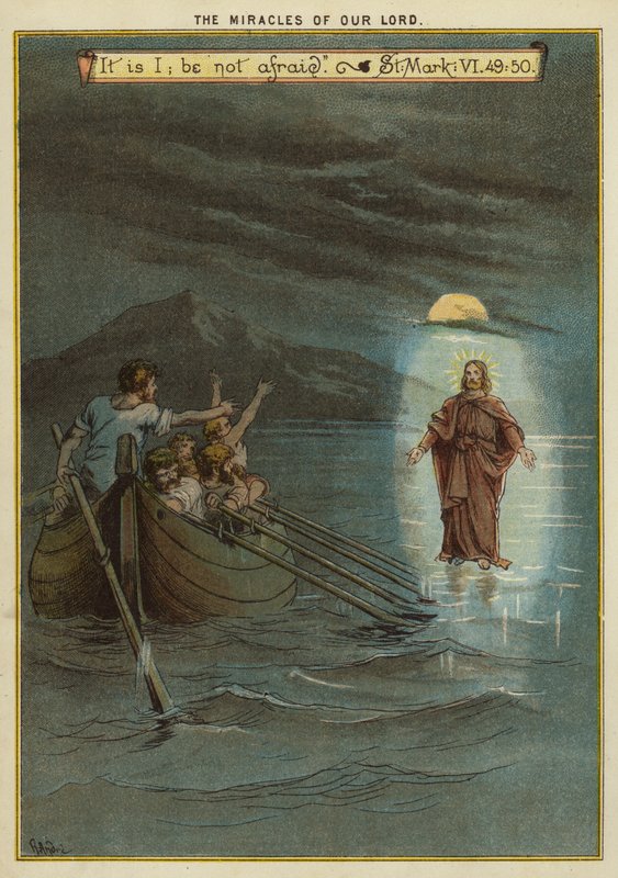 Die Wunder Christi: Jesus geht auf dem Wasser von Richard Andre
