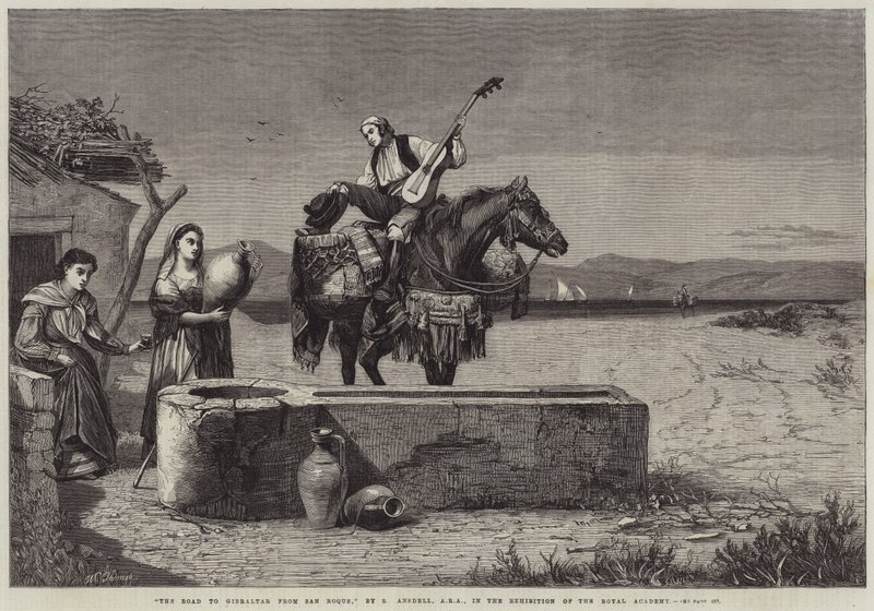 Die Straße nach Gibraltar von San Roque von Richard Ansdell