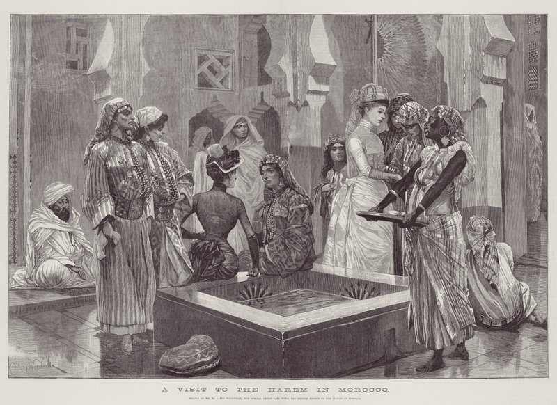 Ein Besuch im Harem in Marokko von Richard Caton Woodville junior