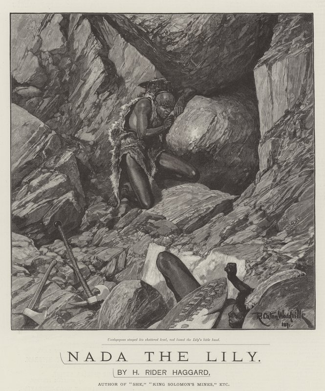 Nada die Lilie, von H. Rider Haggard von Richard Caton Woodville junior