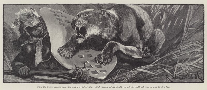 Nada die Lilie, von H. Rider Haggard von Richard Caton Woodville junior