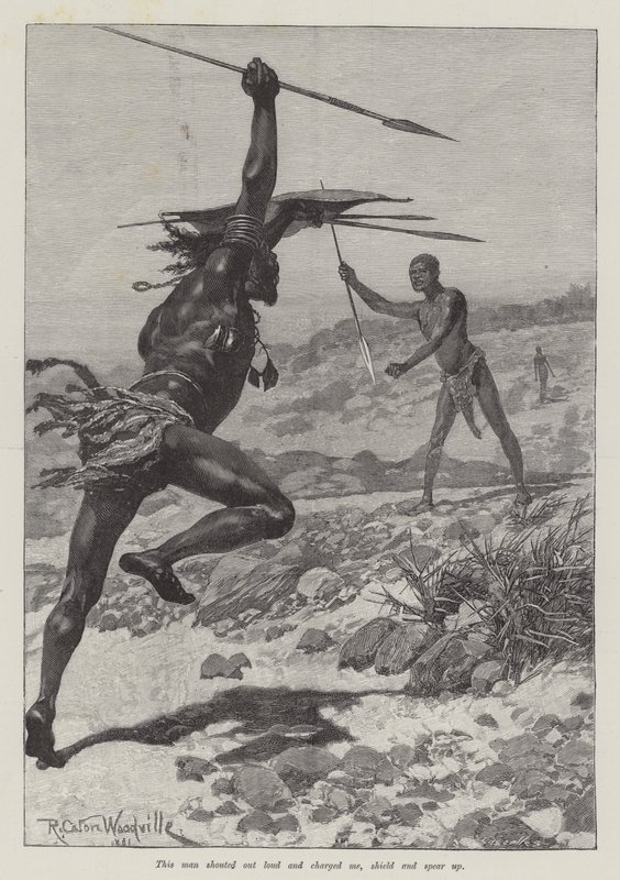 Nada die Lilie, von H. Rider Haggard von Richard Caton Woodville junior