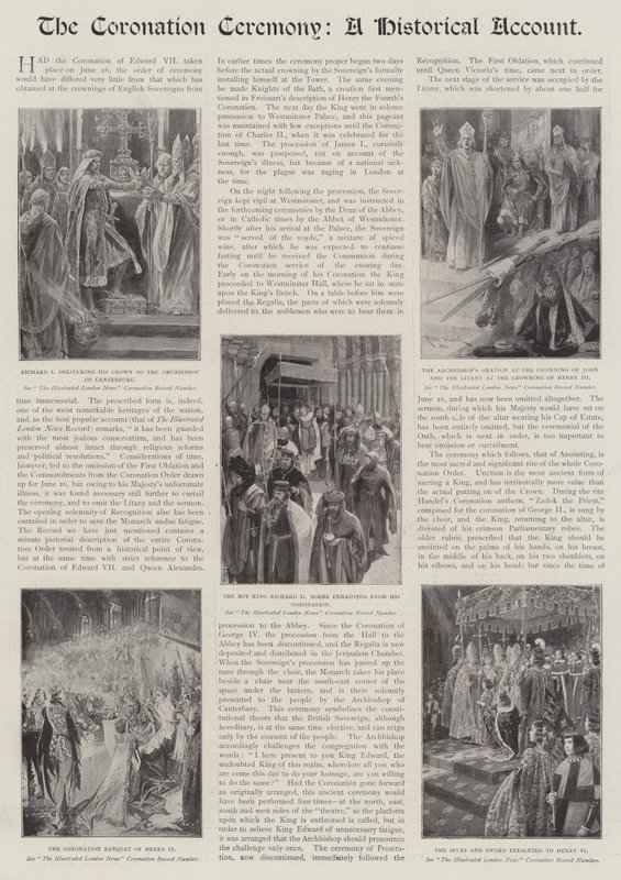 Die Krönungszeremonie, ein historischer Bericht von Richard Caton Woodville junior