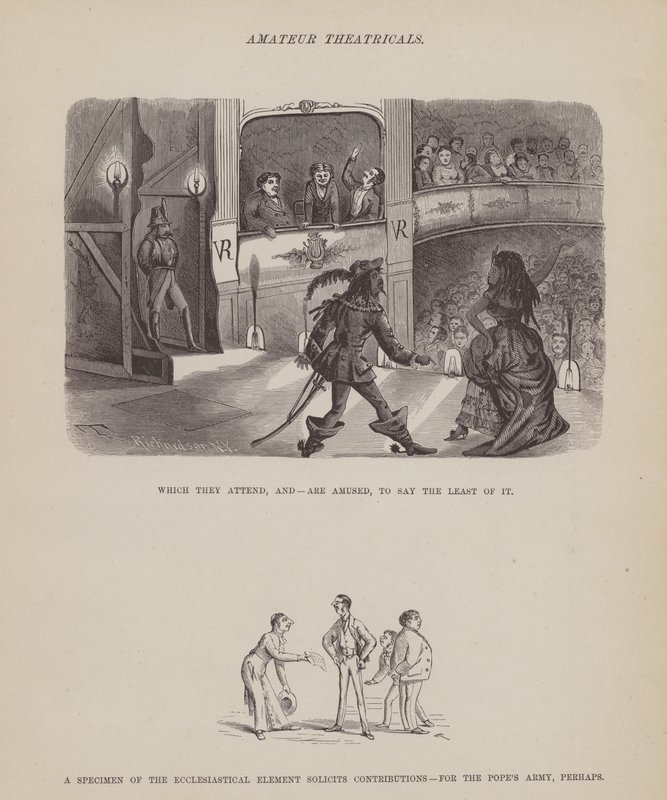 Seite aus The American Tour of Messrs Brown, Jones and Robinson von Richard Doyle