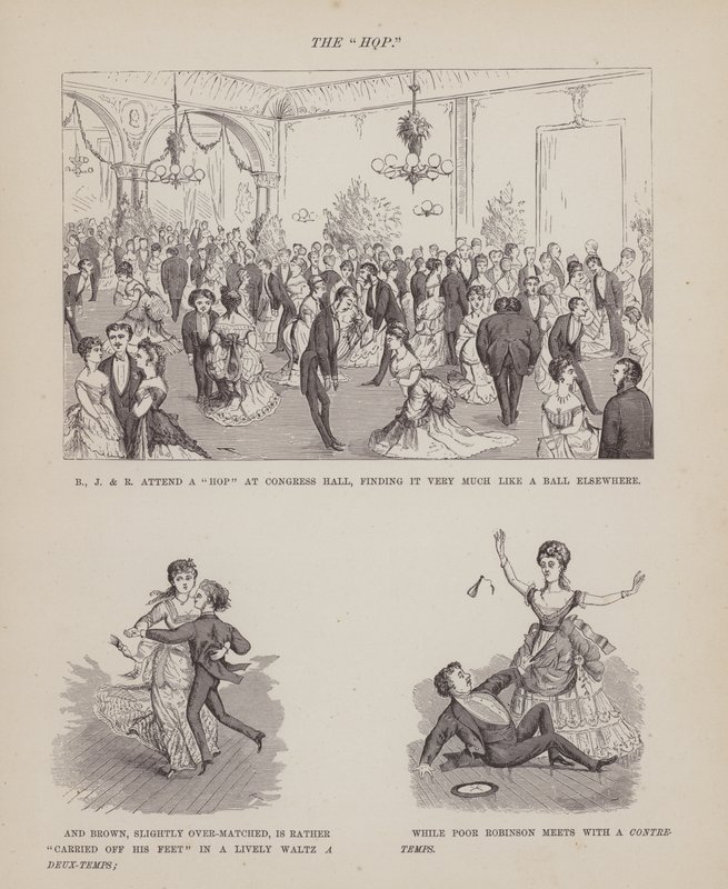 Seite aus The American Tour of Messrs Brown, Jones and Robinson von Richard Doyle