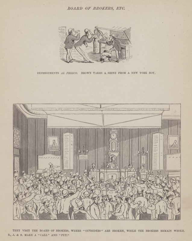 Seite aus The American Tour of Messrs Brown, Jones and Robinson von Richard Doyle