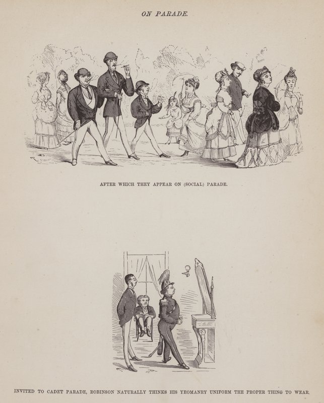 Seite aus The American Tour of Messrs Brown, Jones and Robinson (Gravur) von Richard Doyle