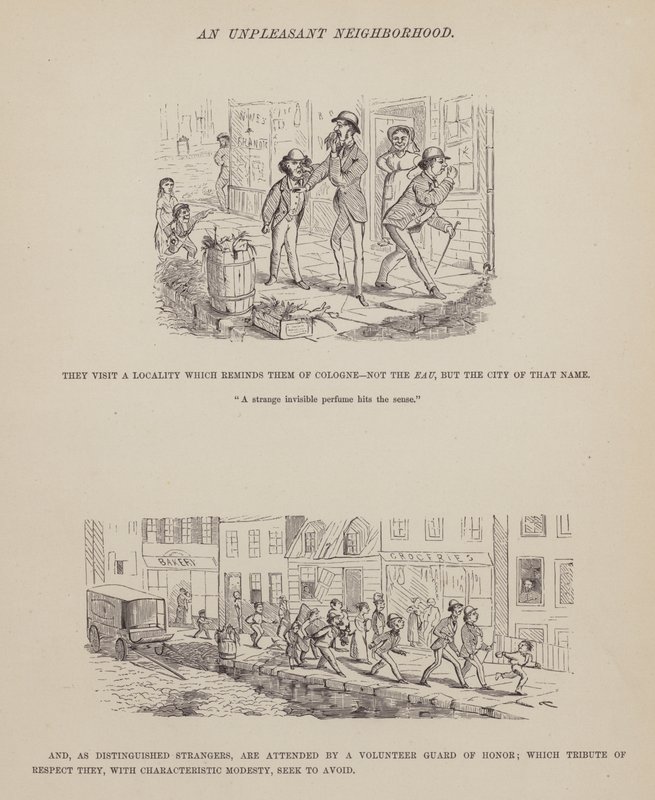 Seite aus The American Tour of Messrs Brown, Jones and Robinson (Gravur) von Richard Doyle