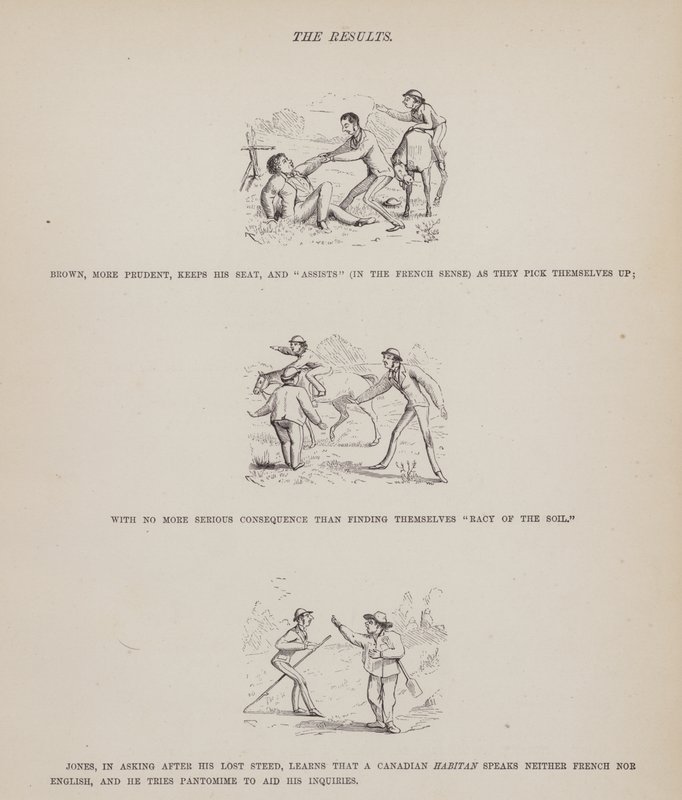 Seite aus Die amerikanische Tour von Herrn Brown, Jones und Robinson (Gravur) von Richard Doyle