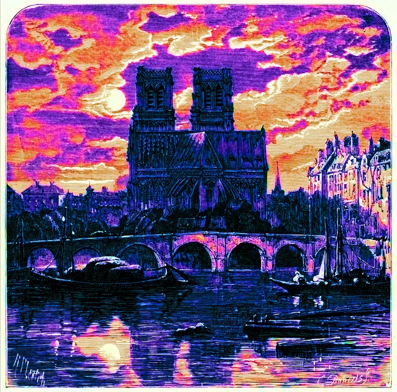 Kathedrale von Notre Dame, Illustration aus 