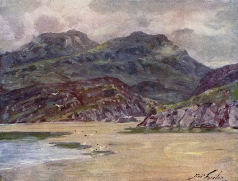 Eine einsame Küste nahe Penrhyn Deudraeth von Robert (after) Fowler