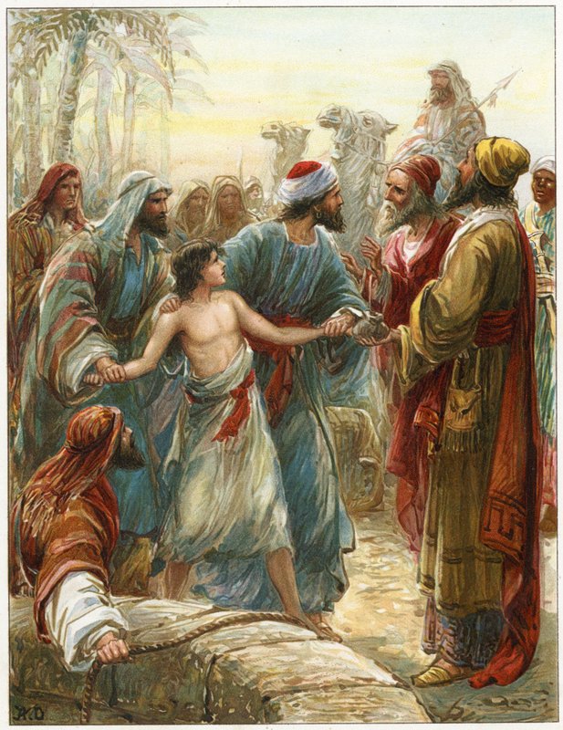 Joseph wird an die Ismaeliten verkauft von Robert Ambrose Dudley