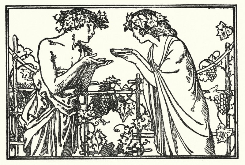 Illustration für Gedichte von John Keats: Endymion (Lithografie) von Robert Anning Bell