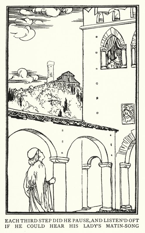 Illustration für Gedichte von John Keats: Isabella oder Der Basilikumtopf von Robert Anning Bell