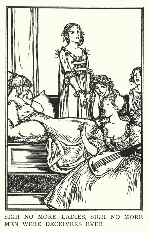 Seufzt nicht mehr, Damen, seufzt nicht mehr, Männer waren immer Betrüger von Robert Anning Bell