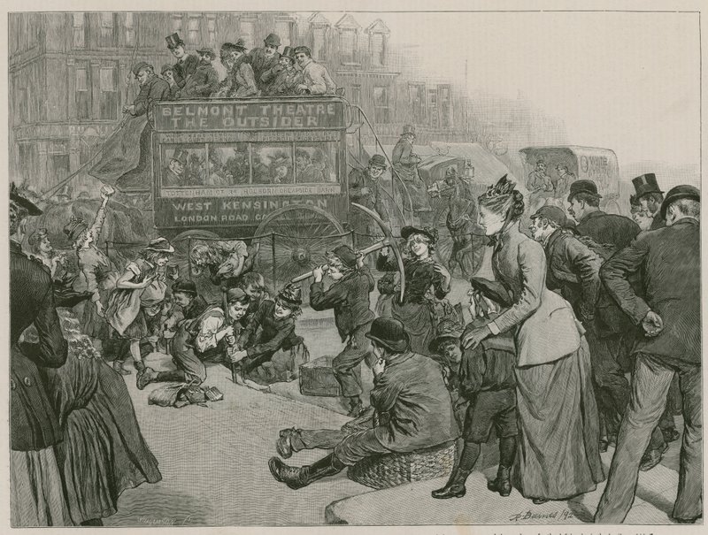 Brennstoffsammeln in London, Wenn die Katze weg ist von Robert Barnes